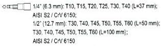 YATO YT-7751 - Little Pipe Set, 18pcs: Torx T10-T60mm, Variety Pack - Image 5