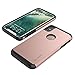 LUVVITT Ultra Armor Cover with Dual Layer Heavy Duty Protection and Air Bounce Technology Designed for iPhone X and XS with 5.8 inch Screen 2017-2018 - Rose Gold