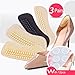 Heel Cushion Pads - 4D Too Big Shoes Inserts (3 Pairs) High Heel Cushions (Black)