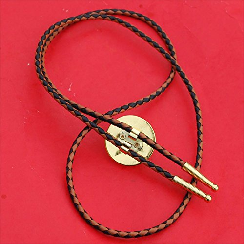 US 1938 Walking Liberty Half Dollar 90% Silver Coin Simple Slide 36" Cord Bolo Tie NEW - Thumbnail 3
