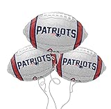 New England Patriots NFL Football Mylar Balloon - 3 Pack