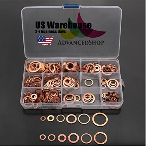 280Pcs M5-M20 Solid Copper Washer Set for Tap Plumbing Garage Engine Assorted Sump Plug [US Warehouse] by AdvancedShop - Thumbnail 7