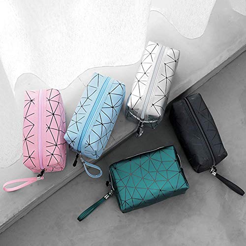 Makeup Bags, Small Travel Make Up Bags for Women and Girls, Portable Waterproof Cosmetic Organizer Bag with Handle, Black 5 Makeup Bags, Small Travel Make Up Bags for Women and Girls, Portable Waterproof Cosmetic Organizer Bag with Handle, Black