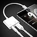 SIVMIG Headphone Adapter, Headphone Jack Splitter Adaptor for Xs/Xs Max/XR/ 8/8 Plus/X/10 / 7/7 Plus, Earphone Audio Connector Headphone Dongle Car Charge Cable 2 in 1 Accessories Aux Music Splitter