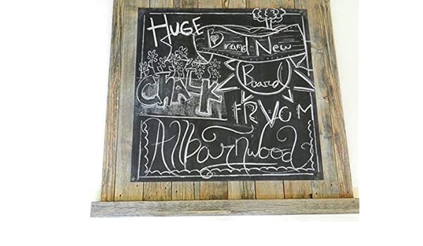 Amazon Com Huge Reclaimed Barn Wood Chalkboard Magnetic Sign