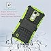 LG K10 Case, LG Premier LTE Case, Viodolge [Shockproof] Hybrid Tough Rugged Dual Layer Protective Case Cover with Kickstand for LG K10 / LG Premier LTE (Green)