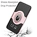 Dairnim Galaxy S8 Plus Case, Ring Stand Dual Layer TPU Bumper Anti-Scratch Shockproof Support Magnetic Car Mount Holder Thin Soft Case for Samsung Galaxy S8 Plus 6.2 Inches, Rose Gold