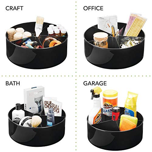 2 mDesign+Plastic+Susan+Turntable+Storage