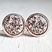 Rose Gold on Rose Gold - Druzy Stud Earrings - Hypoallergenic Posts