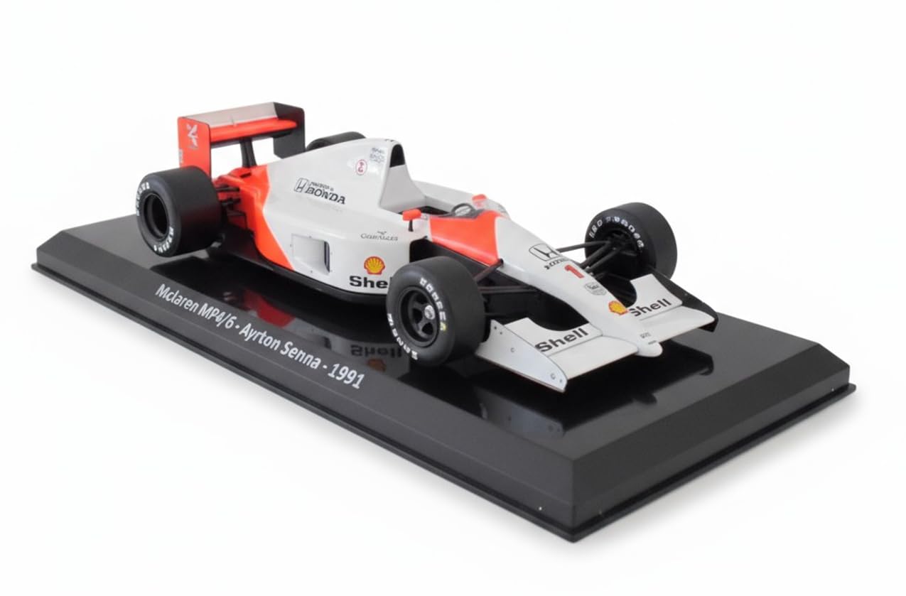 OPO 10 - 1/24 Formula 1 Car Compatible with McLaren MP4/6#1 Ayrton Senna World Champion 1991- OR095
