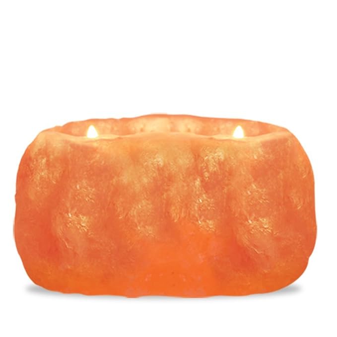 Buy Himalayan Salt Tea Light Holder 2 Hole Online at Low Prices in