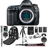 Canon EOS 5D Mark IV DSLR Camera Body + 64GB SDXC Card + Pro 72” Monopod + SLR Backpack Bag + 50" Tripod + SD Card Reader &amp; Premium Accessory Bundle - International Version