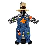 Celebrate Fall Together Scarecrow Wine Bottle Cover