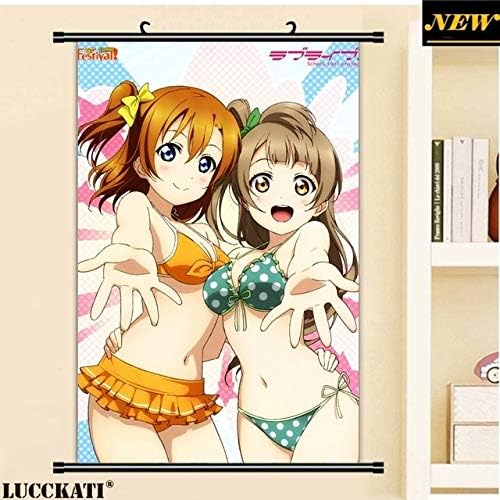Gabcus 40x60cm Love Live Sunshine School Idol Project Bikini Cartoon Anime Swimsuits Wall Picture Mural Scroll Canvas Painting Poster Size Inch 40 X 60 Cm Color A Amazon Ca Home Kitchen