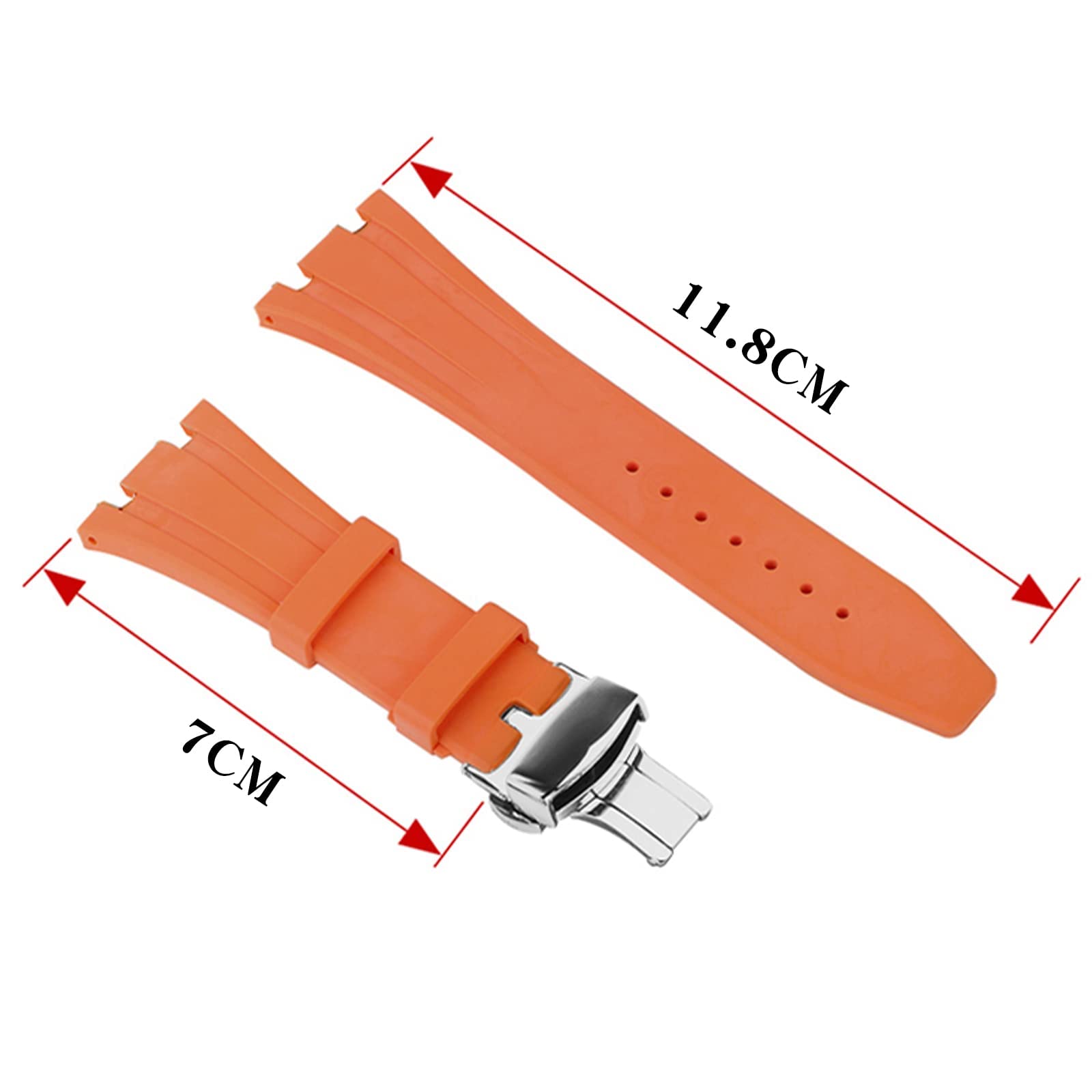 Neuupesen GA2100 Stainless Steel Watch Case with Metal Watchband and Rubber Strap Mod Kit - Compatible with GA-2100/GA-2110/GA-B2100 Series - Watch Part Replacement