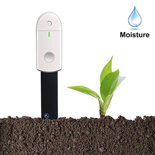 Diwenhouse Soil Moisture Meter, Waterproof Plants Soil Test Kit Sensor for Indoor Gardening Pot Flowers Including Led Lights Instant Detection