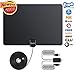 2018 Newest TV Antenna, 80 Mile Long Range Freeview Indoor HDTV Digital Amplified Antennas for Clearview 4K HD VHF UHF Local Channels with Detachable Ampliflier 16ft Coax Cable Support All Television