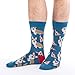 Good Luck Sock Men's Corgi Pizza Dog Socks, Adult, Shoe Size 7-12