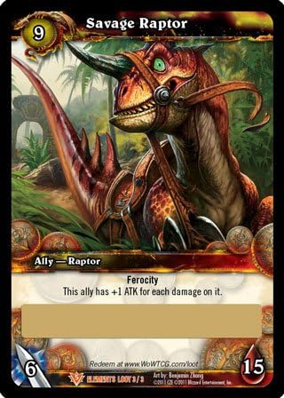World of Warcraft, Savage Raptor Board Game, Level 20 Epic Mount for Adults
