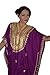 Moroccan Caftan Hand Made Breathable Cotton with Gold Hand Embroidery Long Length Magenta