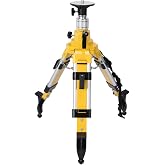 MOETER Elevator Tripod, Adjustable 27 to 66 in 5/8"-11 Thread Laser Stand | Laser Level Tripod with Non Skid Steel Feet, Shoulder Strap, Construction Layout, Surveying, Supports Up to 12 Lb Equipment