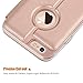 iPhone 6s Plus / 6 Plus Case, Benuo [Touch Series] [View Window] Folio Flip PU Leather Case [Magnetic Closure], Unique Case for iPhone 6 Plus / 6s Plus with Stand & Metal Sensor 5.5 inch (Rose Gold)