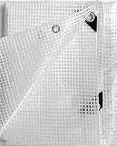 8' x 10' Clear Premium Heavy Duty -14 mil- Poly TARP, Nursery/Greenhouse/Garden (Finish Size Approx. 7'6