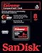 SanDisk Extreme 8GB CompactFlash Memory Card Speed Up To 60MB/s- SDCFX-008G-X46 (Old Model)