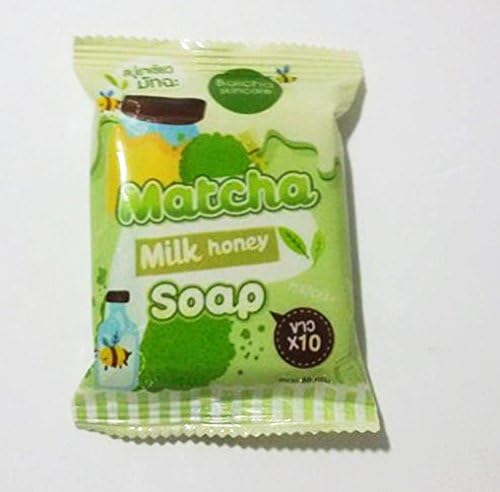 Matcha Green tea soap Mix Milk Honey White 1x80gm