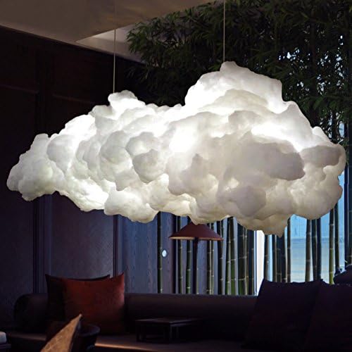 Chandeliers,Floating Clouds Decoration Cloud Art Lights Fashion Simple Hotel Lobby Personality Creative postmodern Chandelier Children's Room Lamps Diameter 40cm-A