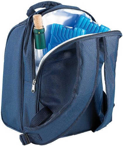 Xcase Thermo-Picknick-Rucksack mit Kühlfach, bestückt für 2 Personen – Bild 4