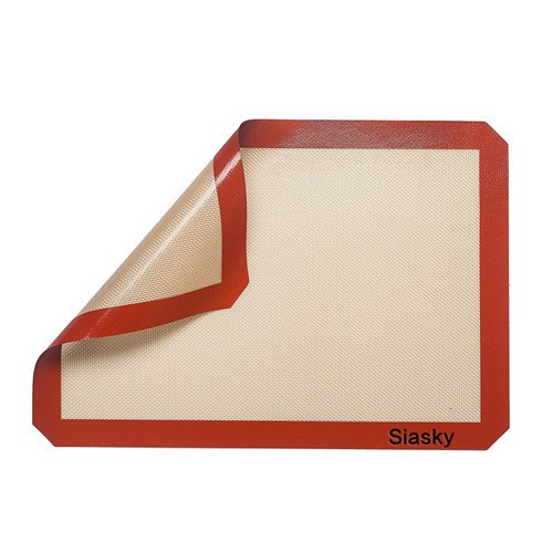 2Pcs Premium 16” X 12” Silicone Non Stick Baking Mats, Siasky Non Toxic Heat Resistant and FDA Approved Baking Sheets, Non Stick Silicon Liner for Bake Pans & Pastry Rolling - Thumbnail 4