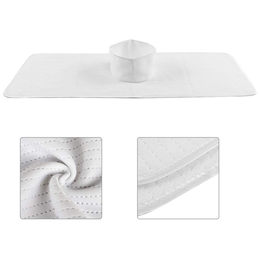 Towel Spa Bed Sheet, Reusable Spa Steam Massage Towel Washable Beauty Salon Bed Sheet for Skin Care 35 x 90cm(White)