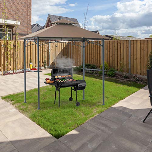 Coastshade 5'x8' Grill Gazebo Canopy Tent, Polyester Double Teir Soft