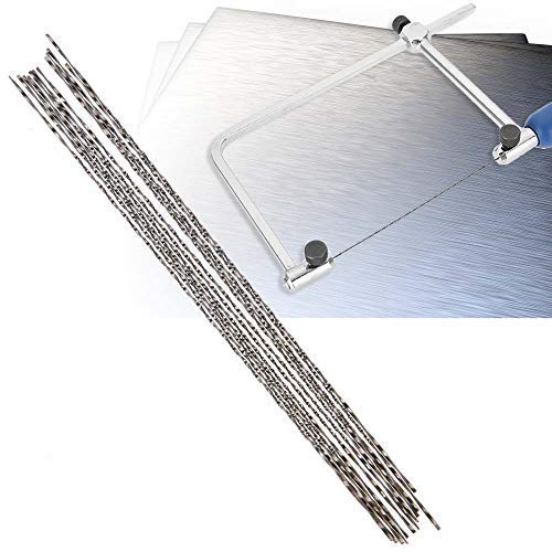 12-Piece Set Wood Saw Blades Spiral Teeth for Wood Cutting, Plastic Wood Sawing, 8 Size Options, Woodworking Tools Hand Small Coping Saw Blades