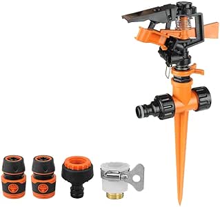 YANGSANJIN Aspersor para césped con Cabezal pulsante de Largo Alcance