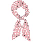 Zynphebag Long Skinny Scarf Silky Satin Hair Scarf Head Neck Scarf Thin Headscarf for Ponytail Headband Purse Bag