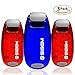 SIGEM Clip on Safety LED Light and Accessories, Red-Blue, 3-Pack