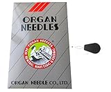 30 Pcs Organ Serger Needle Elx705 SUK 705 2022 Mix Size (#11,12, 14) Chain Stitch Flat Shank with Threader