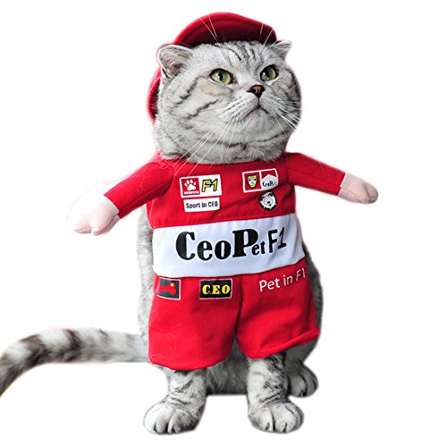 Alfie Pet by Petoga Couture - Kade the Formula One Racer for Party Halloween Special Events Costume