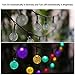 ihoven Solar String Lights, 8 Modes LED Solar Powered Waterproof Starry Fairy Christmas Outdoor Rope Lights for Patio Garden Home Landscape Tree Wedding Party Lighting Decoration (50A)