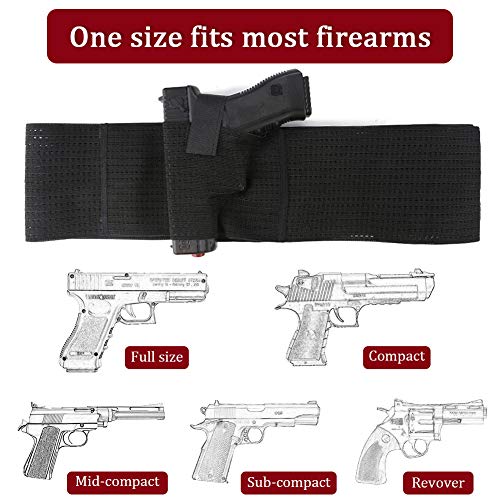 Accmor Belly Band Holster for Concealed Carry, Elastic Breathable