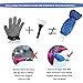 ZHUBANG Ice Scraper Mitt Snow Scraper Tool Car Truck Blue Ice Icing Scraper Plastic Blade Mini Waterproof Glove Kits for Windshield Window Snow