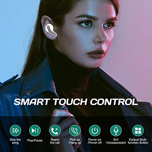 T15 Wireless Earbuds, in Ear Bluetooth 5.0 Headphones with LED Display Charging Case, Waterproof Low Latency Stereo True… - Image 4