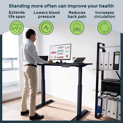 TechOrbits Electric Standing Desk Tabletop 47 Inch Motorized
