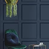 Holden Decor Modern Wood Panel Wallpaper Navy Blue 3D Effect Feature Wall 10m view 4