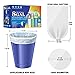 OKKEAI 8 Gallon Kitchen Trash Bags Blue Garbage Bags Strong 30L Trash Can Bags Medium Wastebasket Bin Liners for Home Office, Lawn,Bathroom,60 Count (Fits 7-10 Gallon Bins)