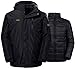 Wantdo Men's Interchange 3 in 1 Ski Jacket Windproof Warm Parka Waterproof Winter Coat with Detachable Puffer Liner