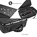 MASiKEN Hard Case for Nebula Capsule II/Nebula Capsule Max Smart Mini Projector, Remote Control USB Driver Accessories Storage Box, Shockproof Water Resistant Travel Carrying Bag - Black