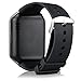 321OU Bluetooth Smart Watch Phone DZ09 with Camera Pedometer Support SIM Card TF Card for iPhone IOS Samsung LG Android Smartphones (Black)